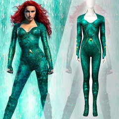 Aquaman 2 Mera Cosplay Costume DC Superheroine Amber Heard Movie Aquaman and the Lost Kingdom Takerlama