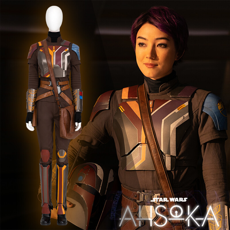 Star Wars Ahsoka Sabine Wren Cosplay Costume Women Battle Suit Takerlama