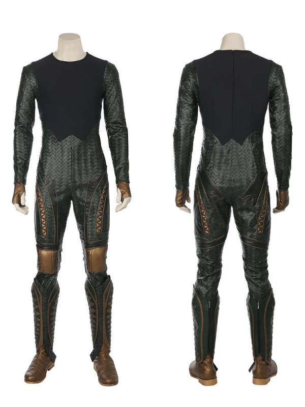 Deluxe Aquaman Arthur Curry Cosplay Costume Justice League Jumpsuit Shoes Takerlama