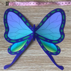 B Butterfly Hair Clip*2