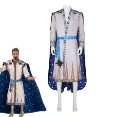 Wish King Magnifico White Costume Disney 2023 Film Party Carnival Halloween Outfit Takerlama