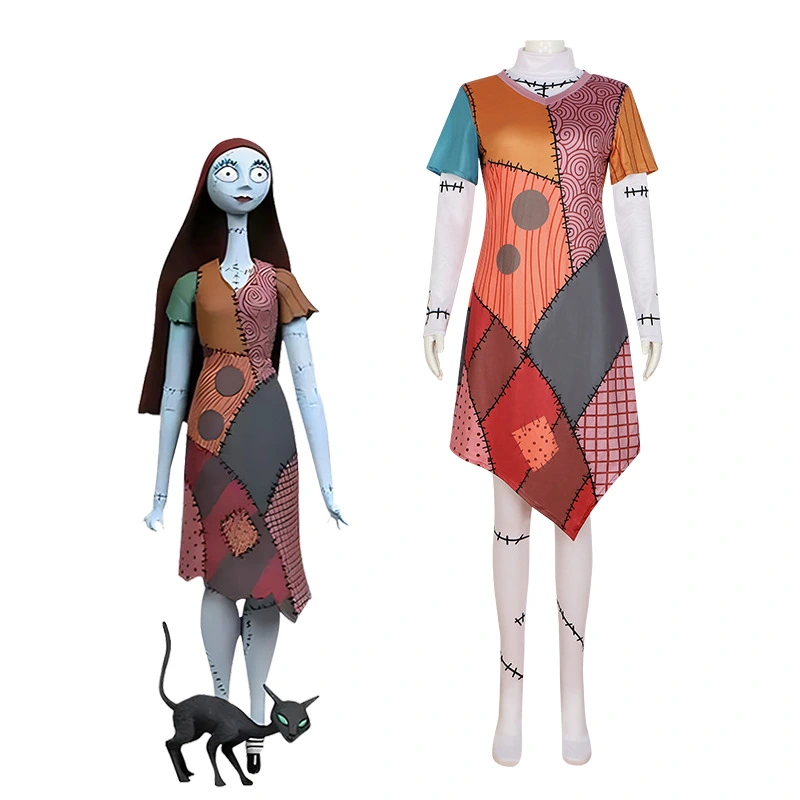 Adult Disney The Nightmare Before Christmas Sally Costume Fancy Dress Takerlama