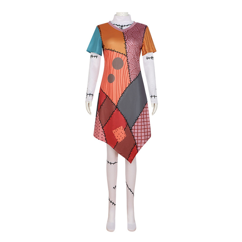 Adult Disney The Nightmare Before Christmas Sally Costume Fancy Dress Takerlama