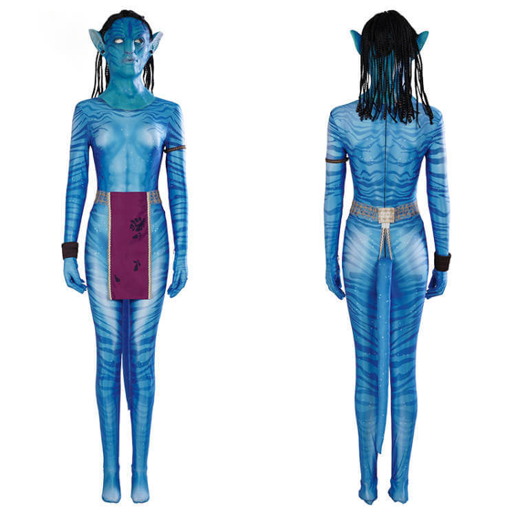 Avatar 2 Neytiri Cosplay Costume Jumpsuit Mask Women Takerlama