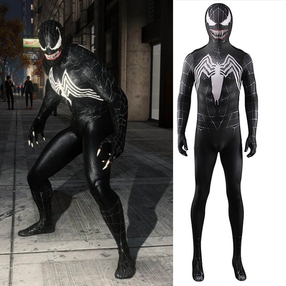 Venom 3 Eddie Brock Cosplay Costume Tom Hardy Jumpsuit Mask