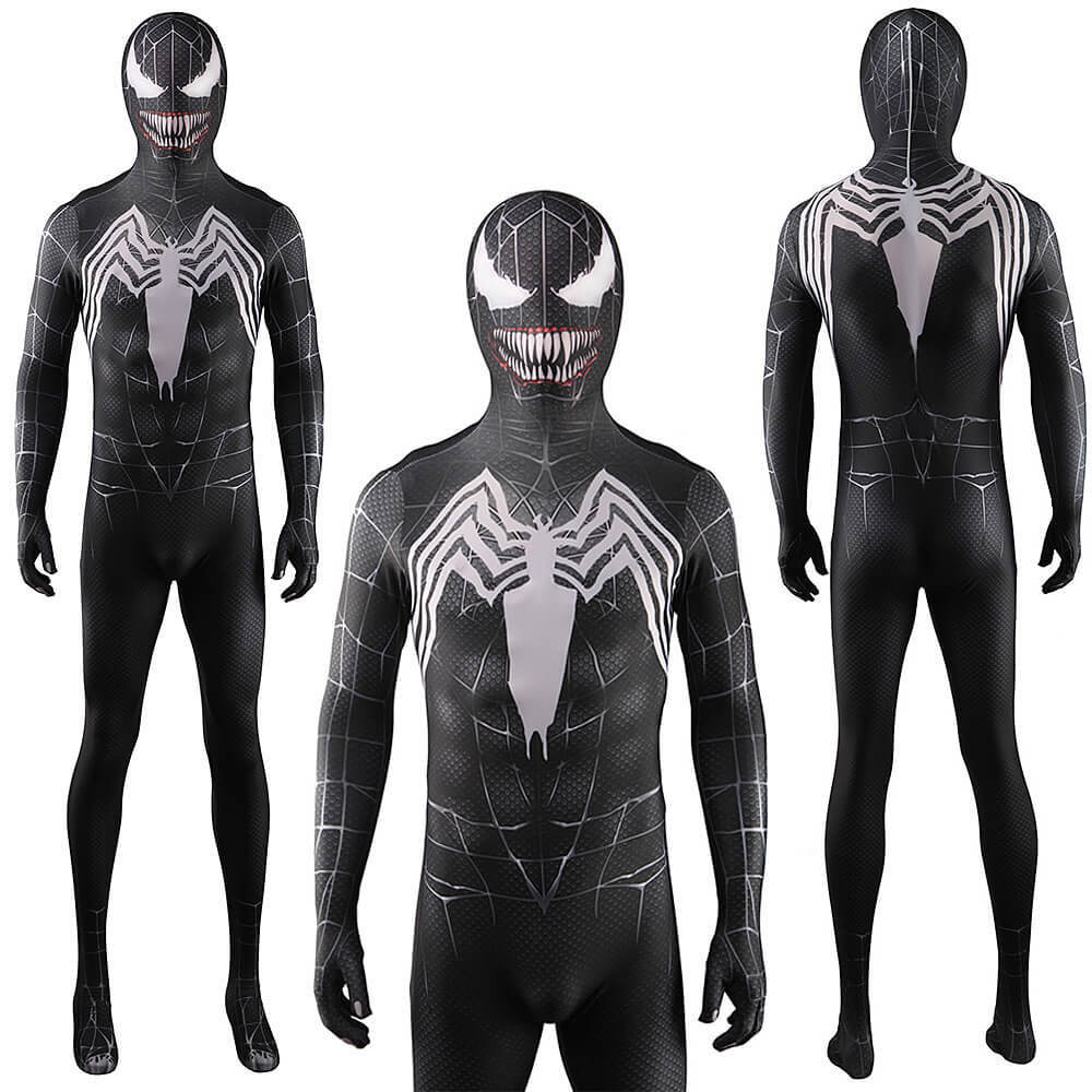 Venom 3 Eddie Brock Cosplay Costume Tom Hardy Jumpsuit Mask Untitled Venom Sequel (2024) Takerlama