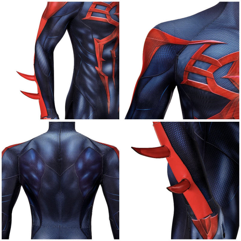 Spider-Man 2099 Costume Marvel Comics Miguel O'Hara Cosplay Jumpsuit Takerlama