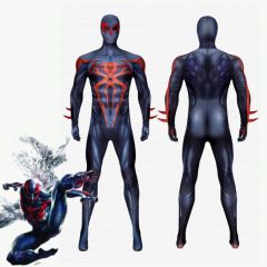 Spider-Man 2099 Costume Marvel Comics Miguel O'Hara Cosplay Jumpsuit Takerlama