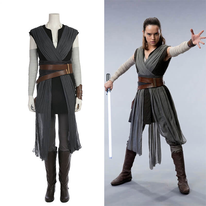 Star Wars The Last Jedi Deluxe Rey Costume for Women Takerlama