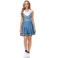 The Princess Diaries Olivia Good4U Rodrigo Cheer Costume Blue Cheerleader Dress-Takerlama