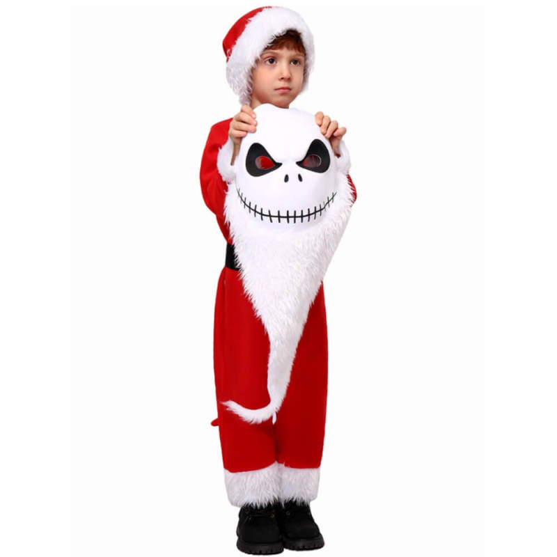 Child Jack Skellington Santa Costume The Nightmare Before Christmas Takerlama