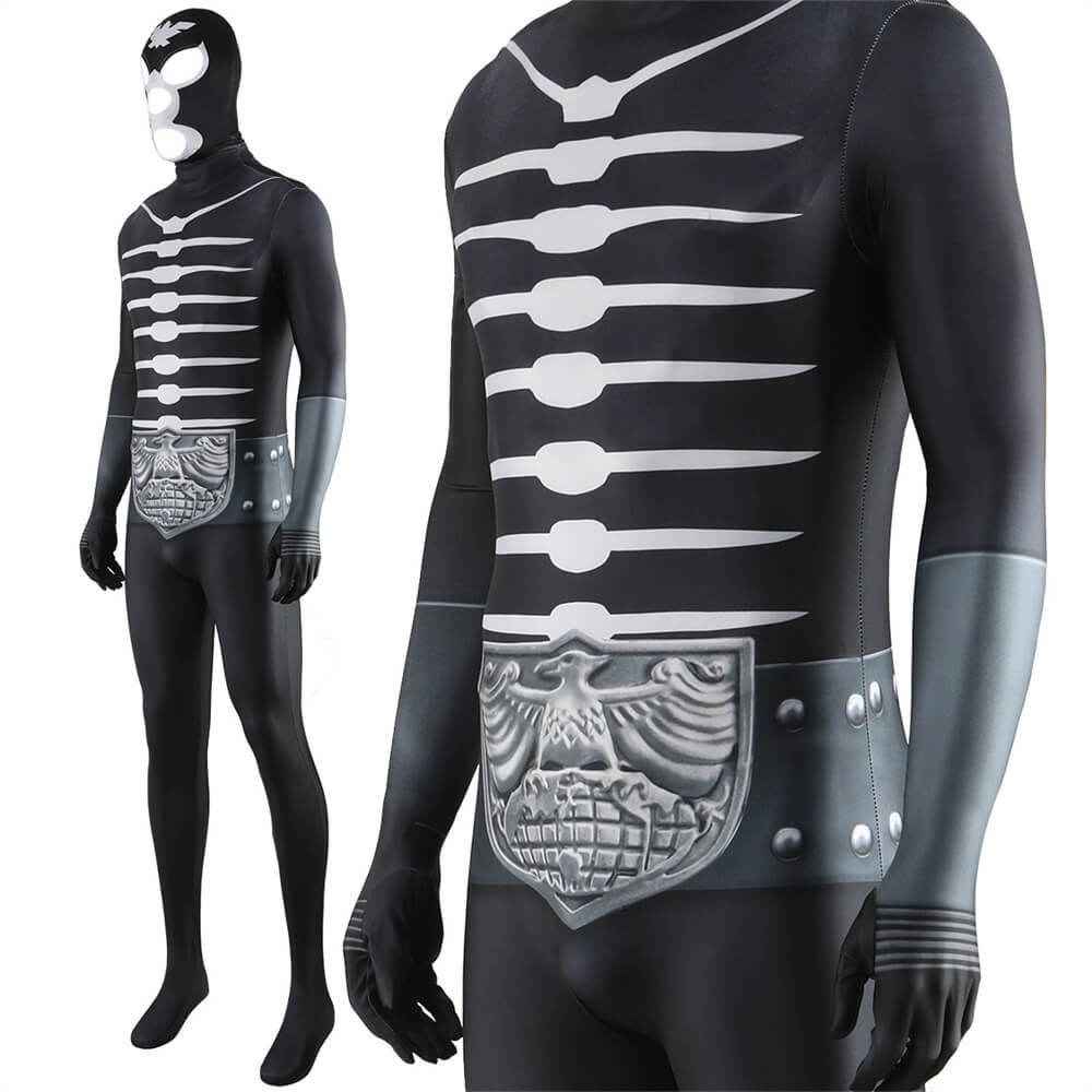 Kamen Rider Shocker Combatman Cosplay Costume Trooper Jumpsuit Mask Adults Kids Takerlama