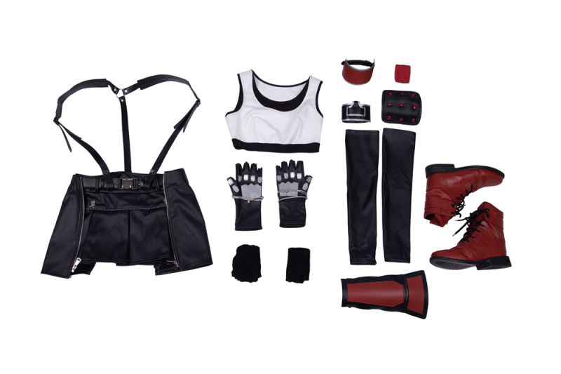 Deluxe Final Fantasy VII Remake Tifa Lockhart Cosplay Costume Takerlama