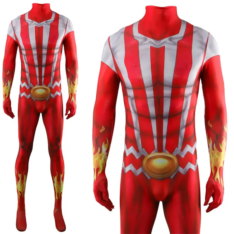 Marvel Sunfire Shiro Yoshida Cosplay Costume Superhero Bodysuit Adults Kids Takerlama