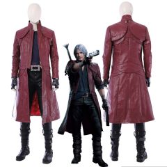 Devil May Cry V DMC5 Dante Aged Outfit Leather Cosplay Costume Takerlama