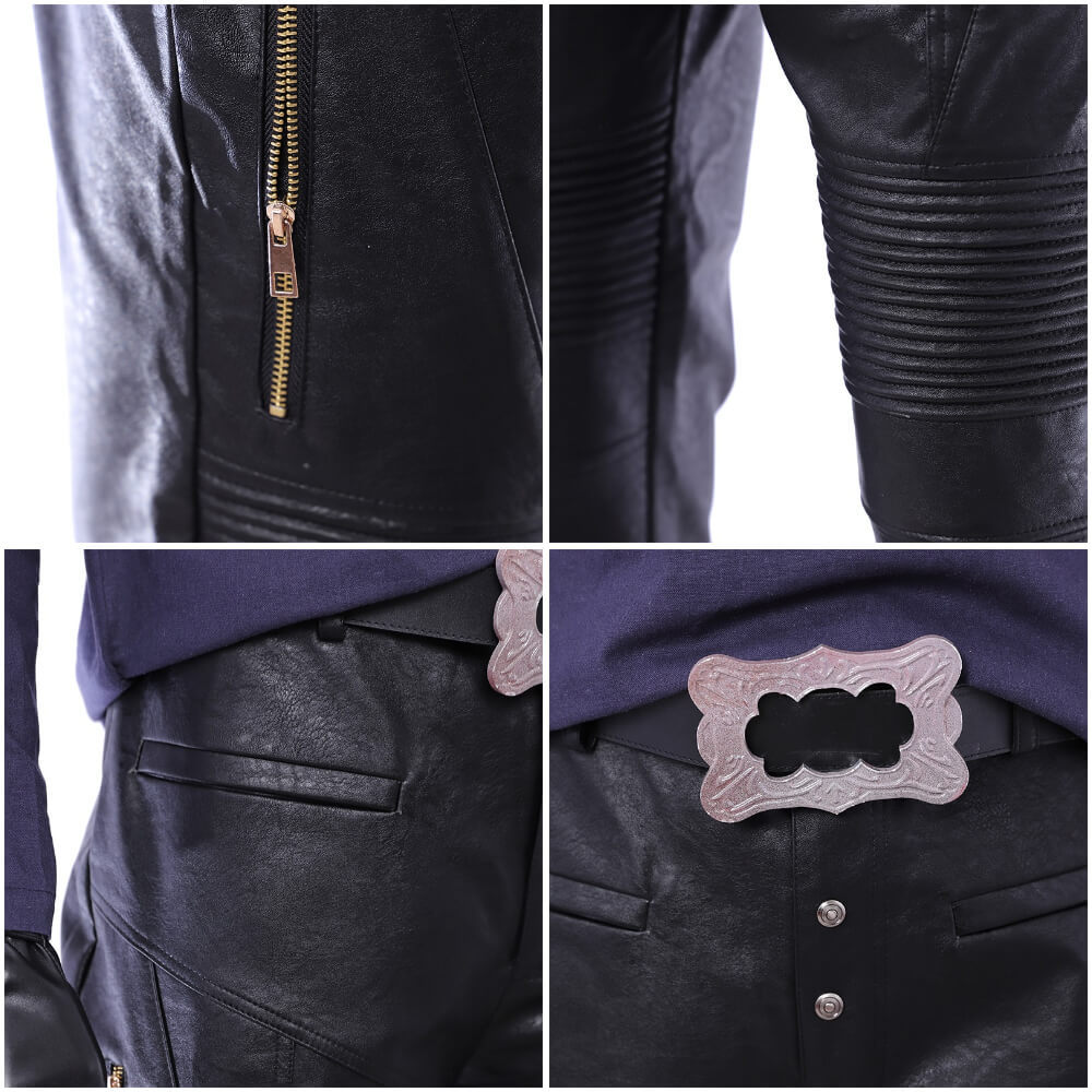 Devil May Cry V DMC5 Dante Aged Outfit Leather Cosplay Costume Takerlama