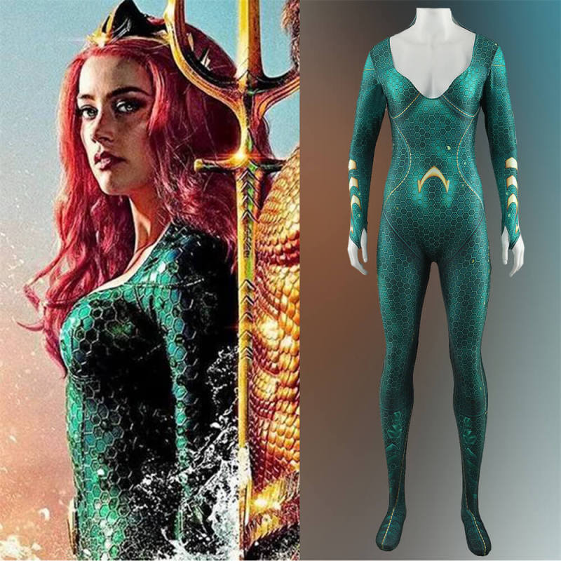 Aquaman and the Lost Kingdom Queen Mera Cosplay Costume Adults Kids Takerlama