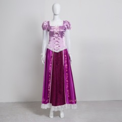 Rapunzel Cosplay Dress Deluxe Disney Princess Tangled Costume Takerlama