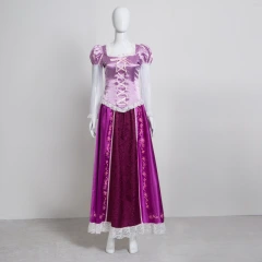 Rapunzel Cosplay Dress Deluxe Disney Princess Tangled Costume Takerlama