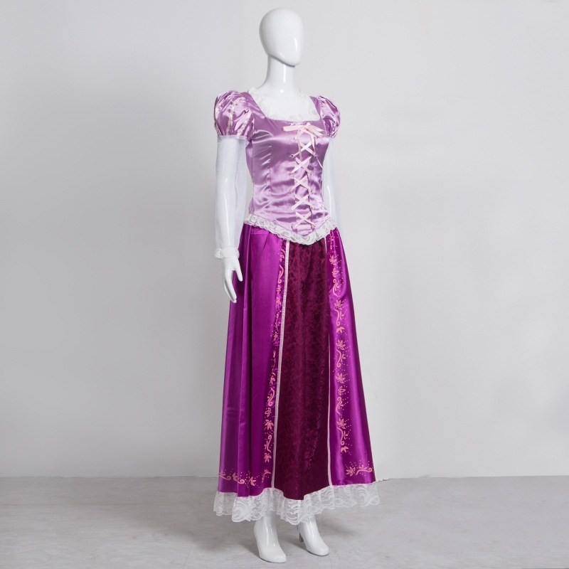 Rapunzel Cosplay Dress Deluxe Disney Princess Tangled Costume Takerlama