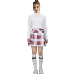 Women's Friends Rachel Costume TV Series Cosplay Shirt Skirt Stockings Takerlama In Stock
