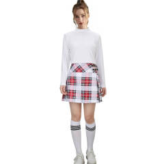 Women's Friends Rachel Costume TV Series Cosplay Shirt Skirt Stockings Takerlama