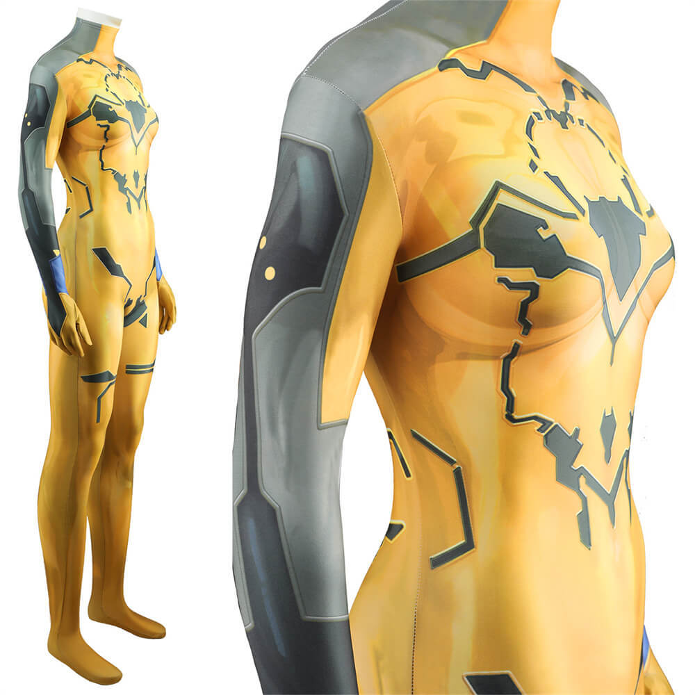 Phantasy Star Online 2 Quna Cosplay Costume Spandex Bodysuit PSO2 Takerlama