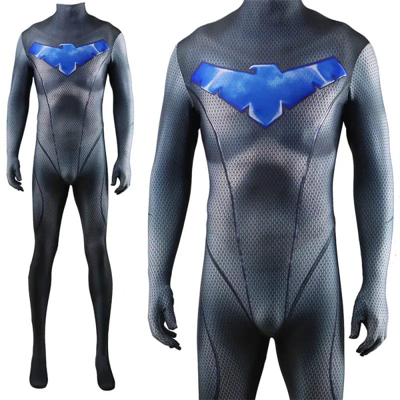 Female Nightwing Girl BodySuit DC Superhero Costume Adult Kids Takerlama