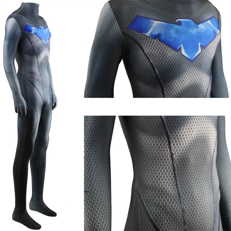Female Nightwing Girl BodySuit DC Superheroe Costume Adult Kids Takerlama