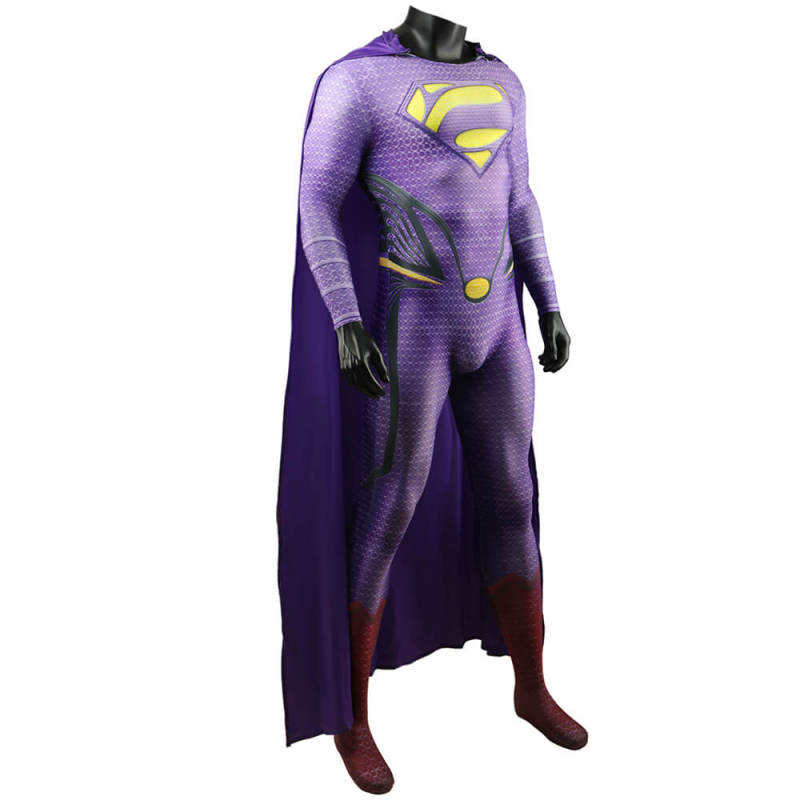 Creature of Steel Bizarro Cosplay Costume DC Supervillain Jumpsuit Cloak Adults Kids Takerlama