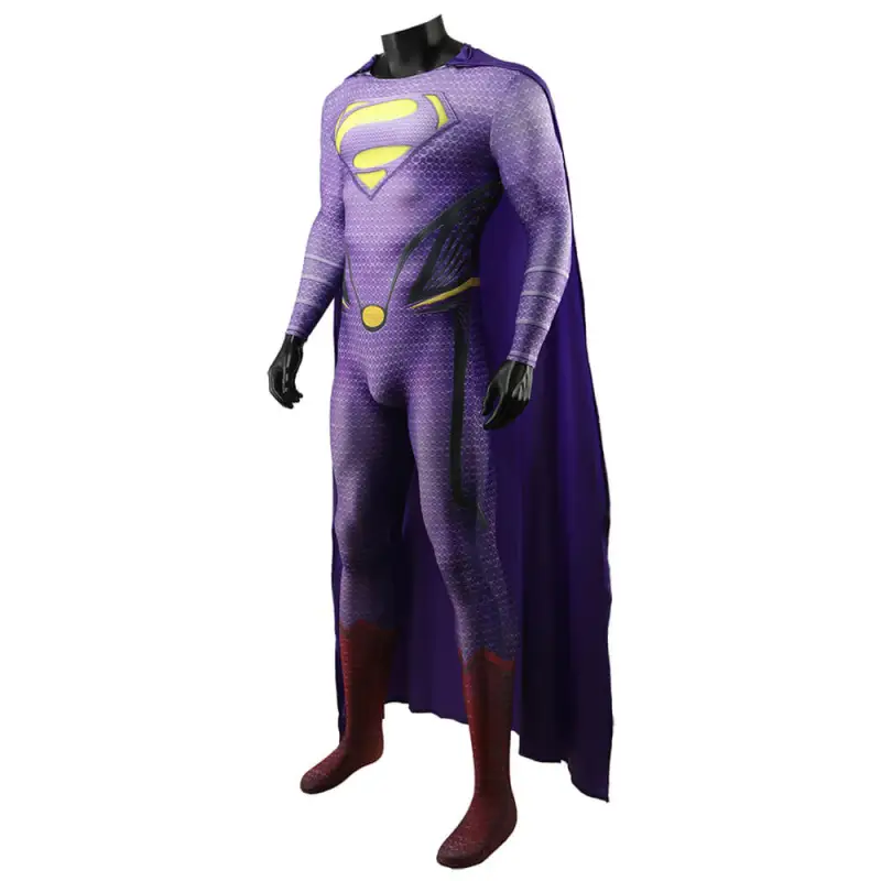 Creature of Steel Bizarro Cosplay Costume DC Supervillain Jumpsuit Cloak Adults Kids Takerlama