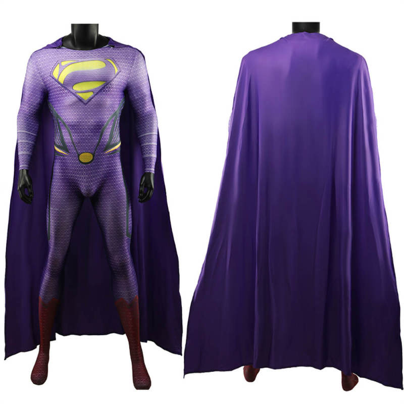 Creature of Steel Bizarro Cosplay Costume DC Supervillain Jumpsuit Cloak Adults Kids Takerlama