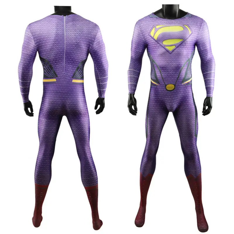 Creature of Steel Bizarro Cosplay Costume DC Supervillain Jumpsuit Cloak Adults Kids Takerlama
