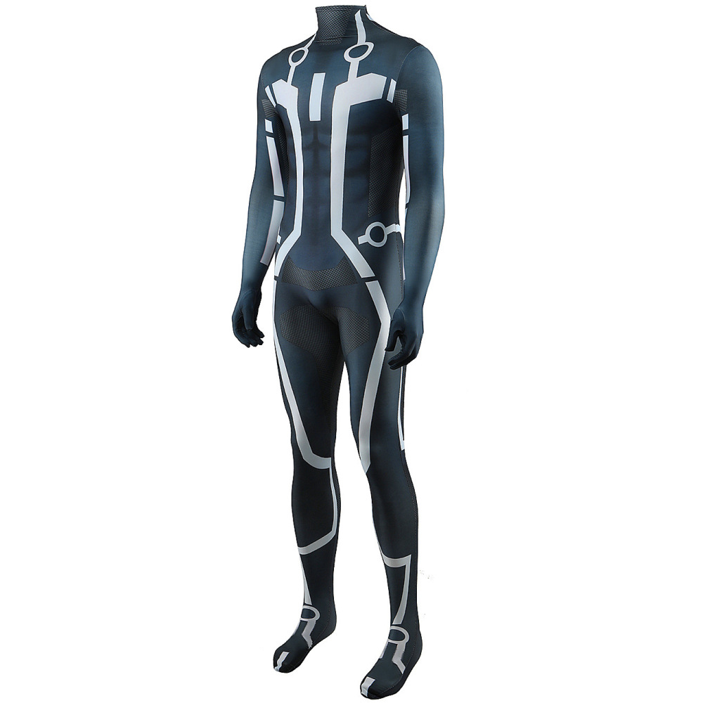 Tron Legacy Costume Sam Flynn Cosplay Bodysuit Takerlama