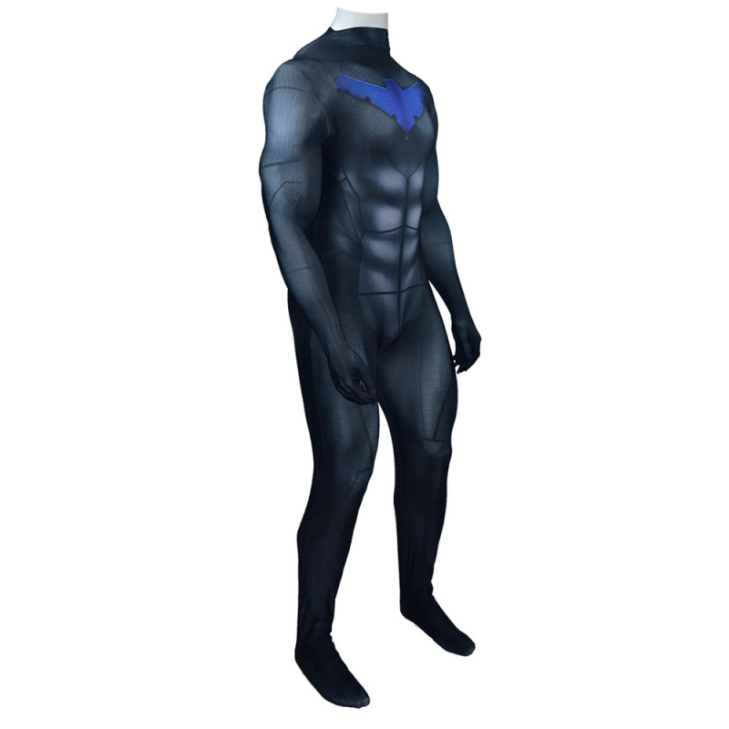 Nightwing Jumpsuit Dick Grayson Tights Robin Cosplay Costume For Adult & Kids Takerlama