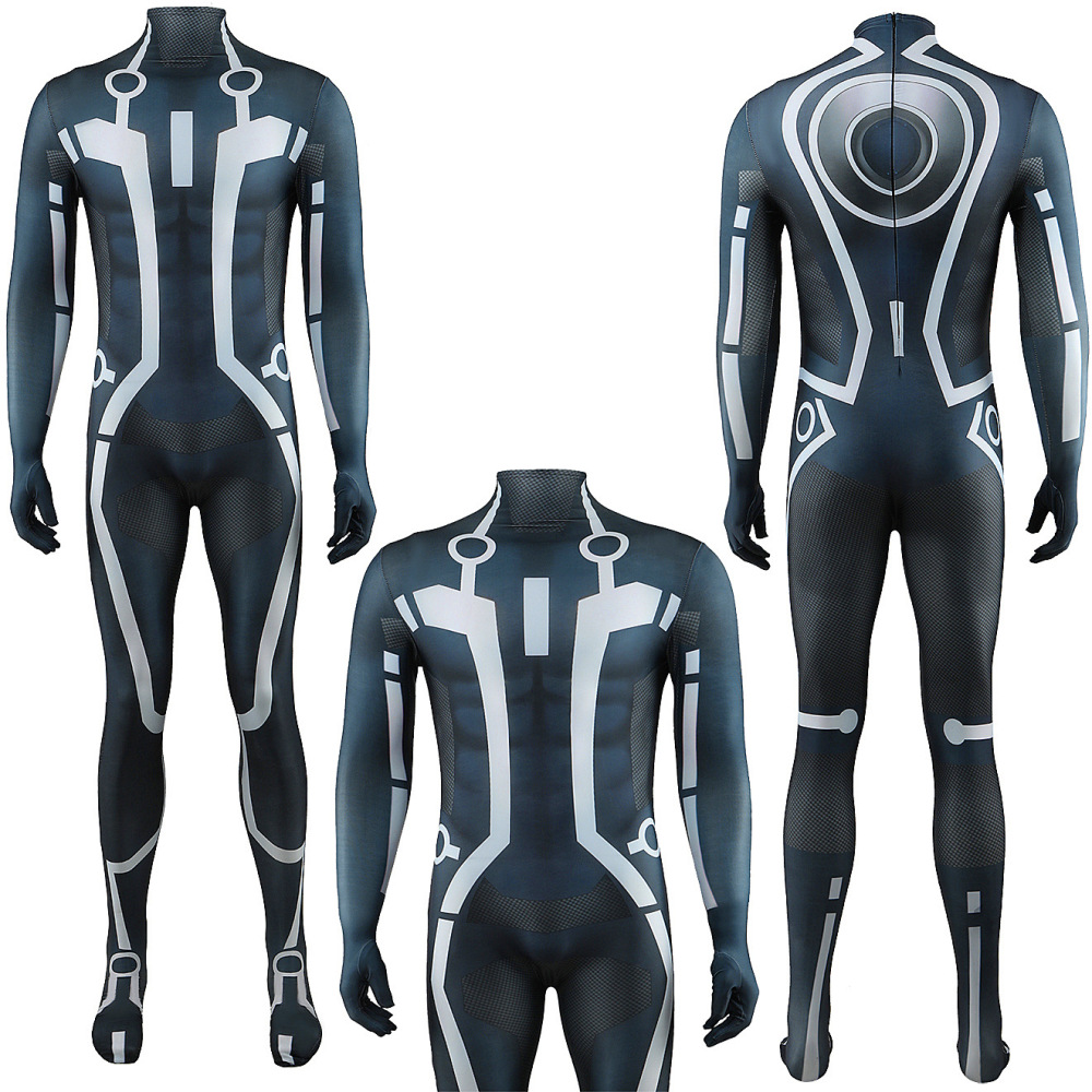 Tron Legacy Costume Sam Flynn Cosplay Bodysuit Takerlama