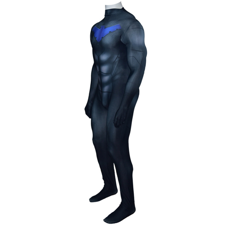 Nightwing Jumpsuit Dick Grayson Tights Robin Cosplay Costume For Adult & Kids Takerlama