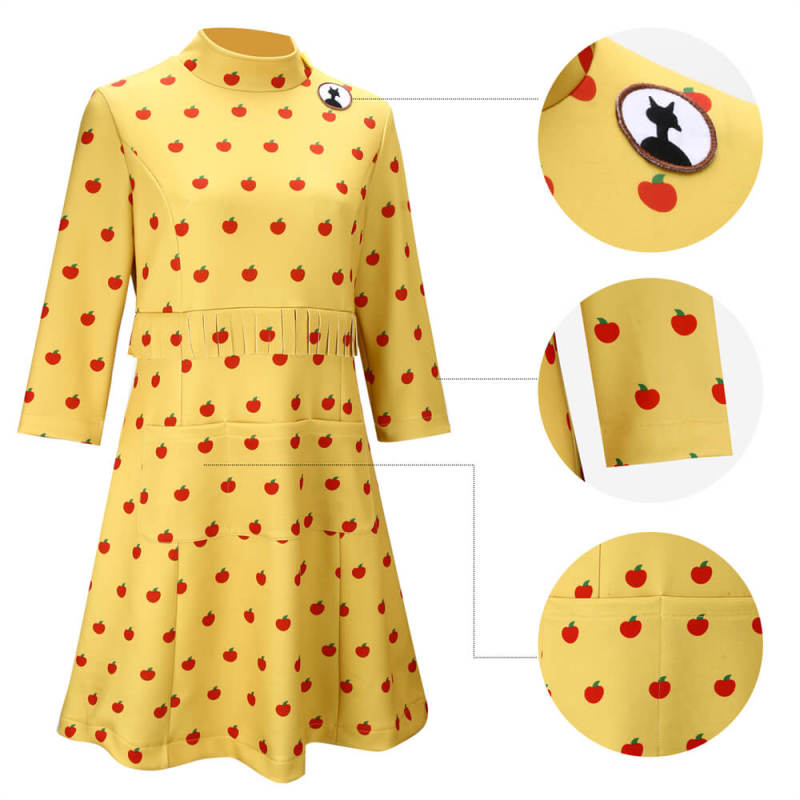 Mrs. Fox Dress Fantastic Mr. Fox Movie  Cosplay Costume Takerlama