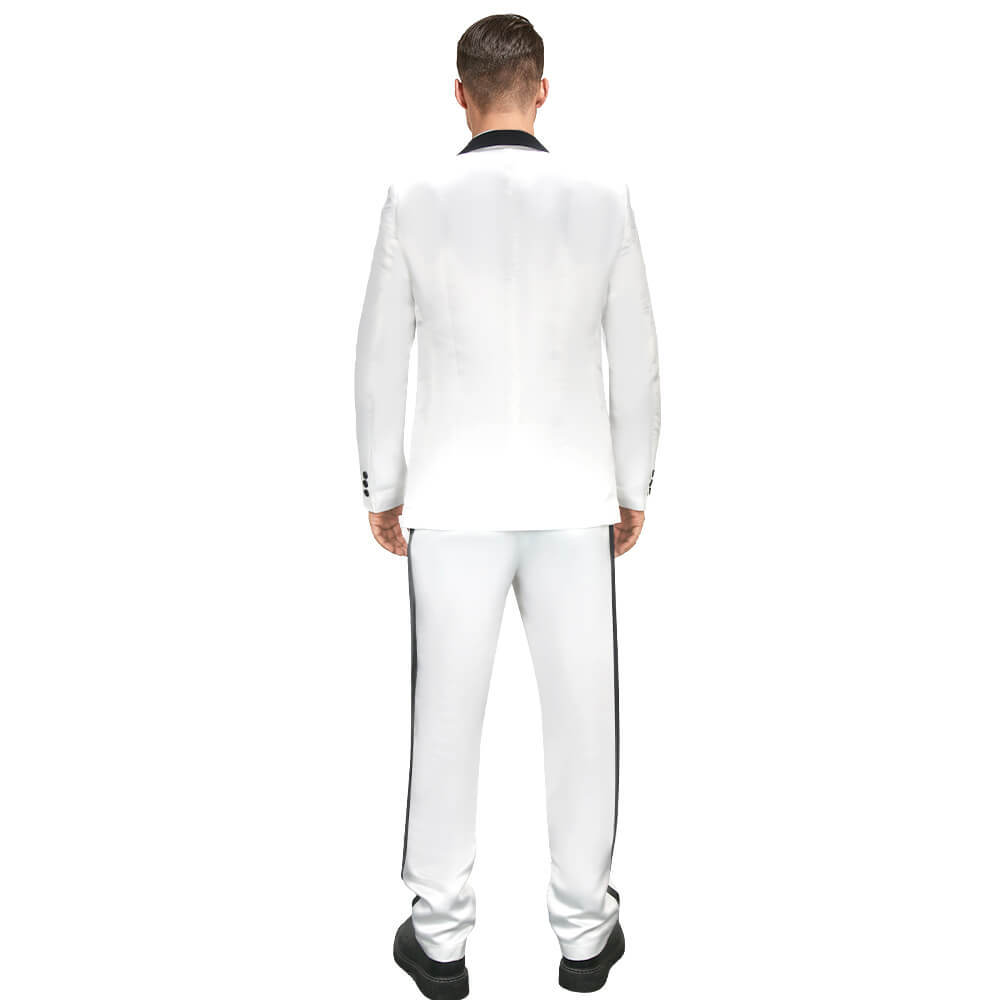 21 Jump Street Jenko Cosplay Costume Schmidt Jenko White Tuxedo Takerlama