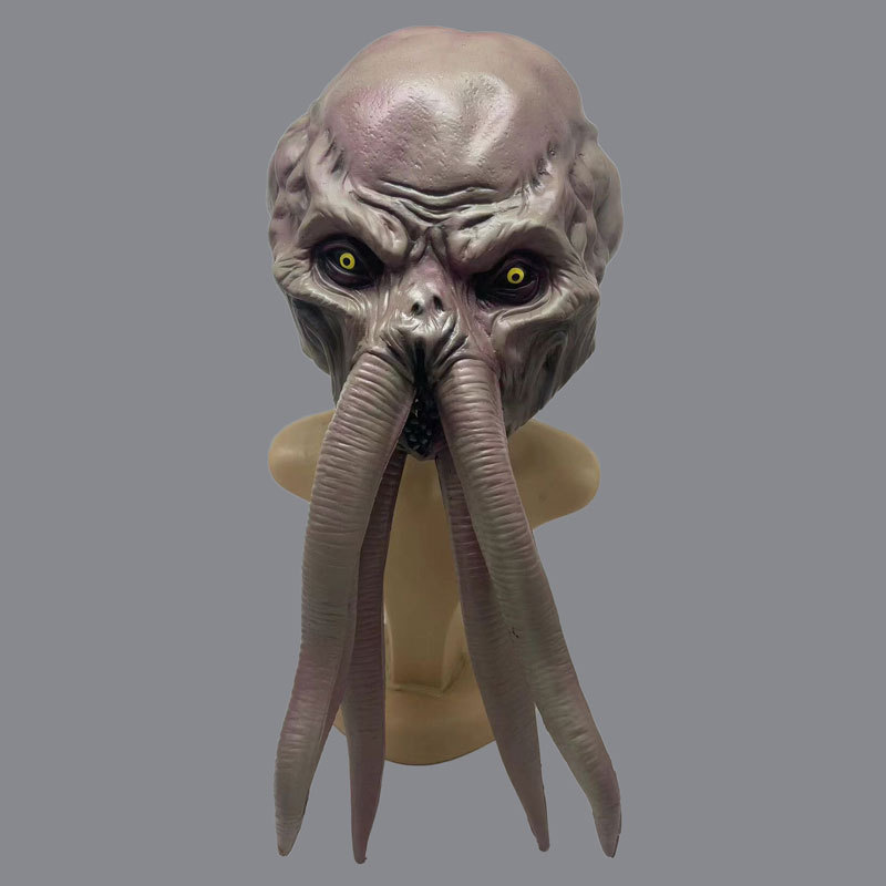 Baldur Gate 3 Mind Flayer Mask Latex Cosplay Prop Takerlama