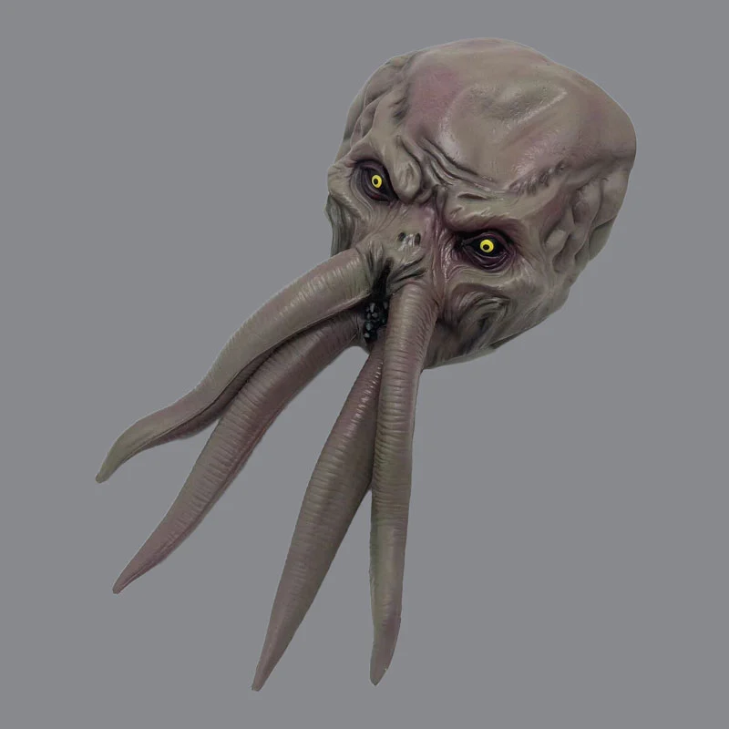 Baldur Gate 3 Mind Flayer Mask Latex Cosplay Prop Takerlama