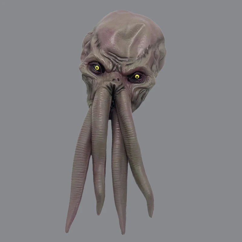 Baldur Gate 3 Mind Flayer Mask Latex Cosplay Prop Takerlama