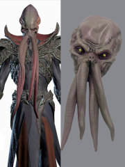 Baldur's Gate 3 Mind Flayer Mask Latex Cosplay Prop Takerlama