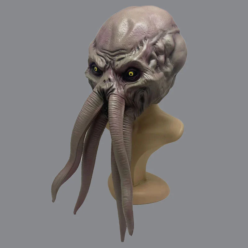 Baldur Gate 3 Mind Flayer Mask Latex Cosplay Prop Takerlama