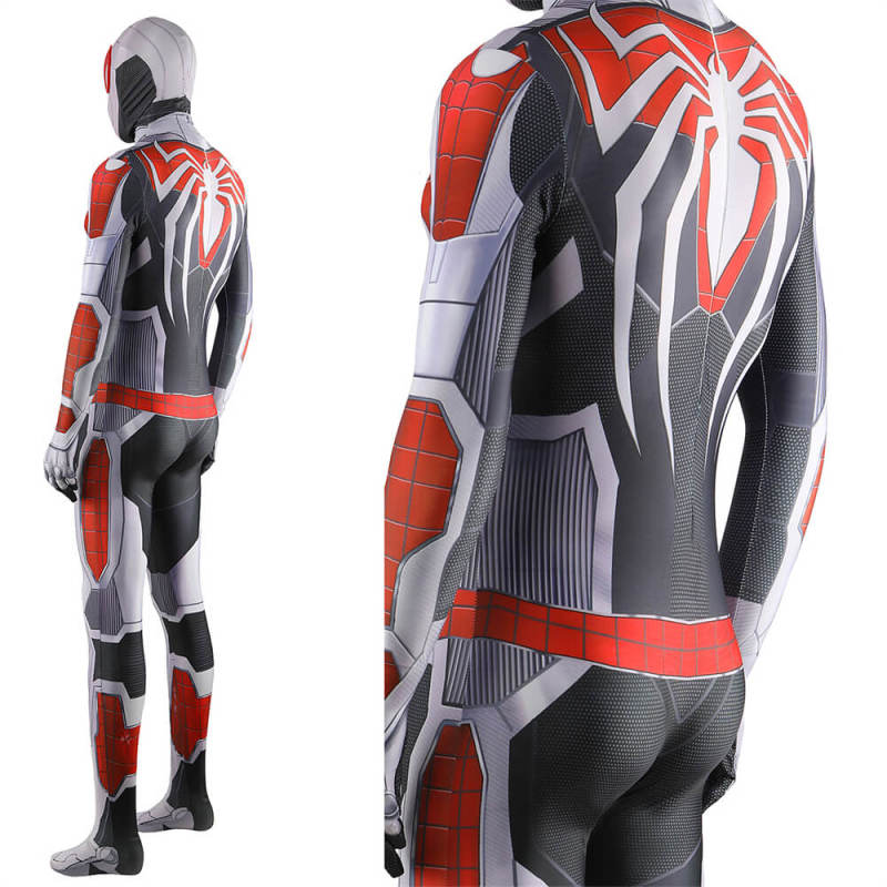 Spiderman PS4 Spider Armor MK II Suit Cosplay Costume Adult Kids-Takerlama