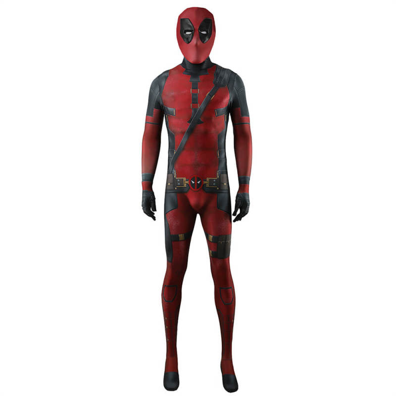 Deadpool 3 Wade Wilson Jumpsuit Marvel Mr. Pool Cosplay Costume Adults Kids Takerlama