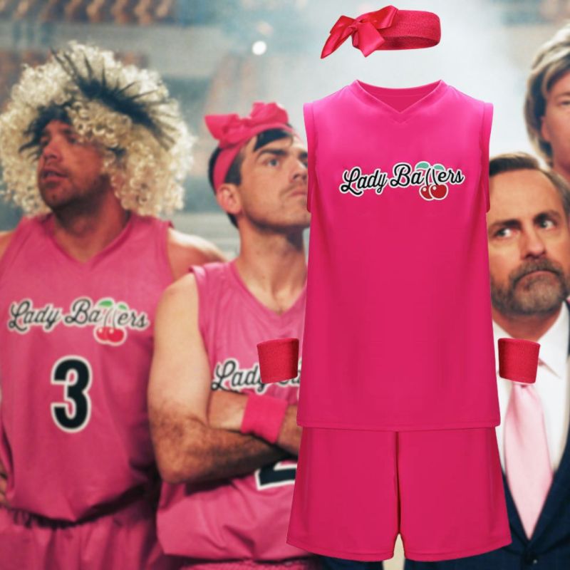 Lady Ballers Basketball Jersey Pink Team Cosplay Costume Takerlama