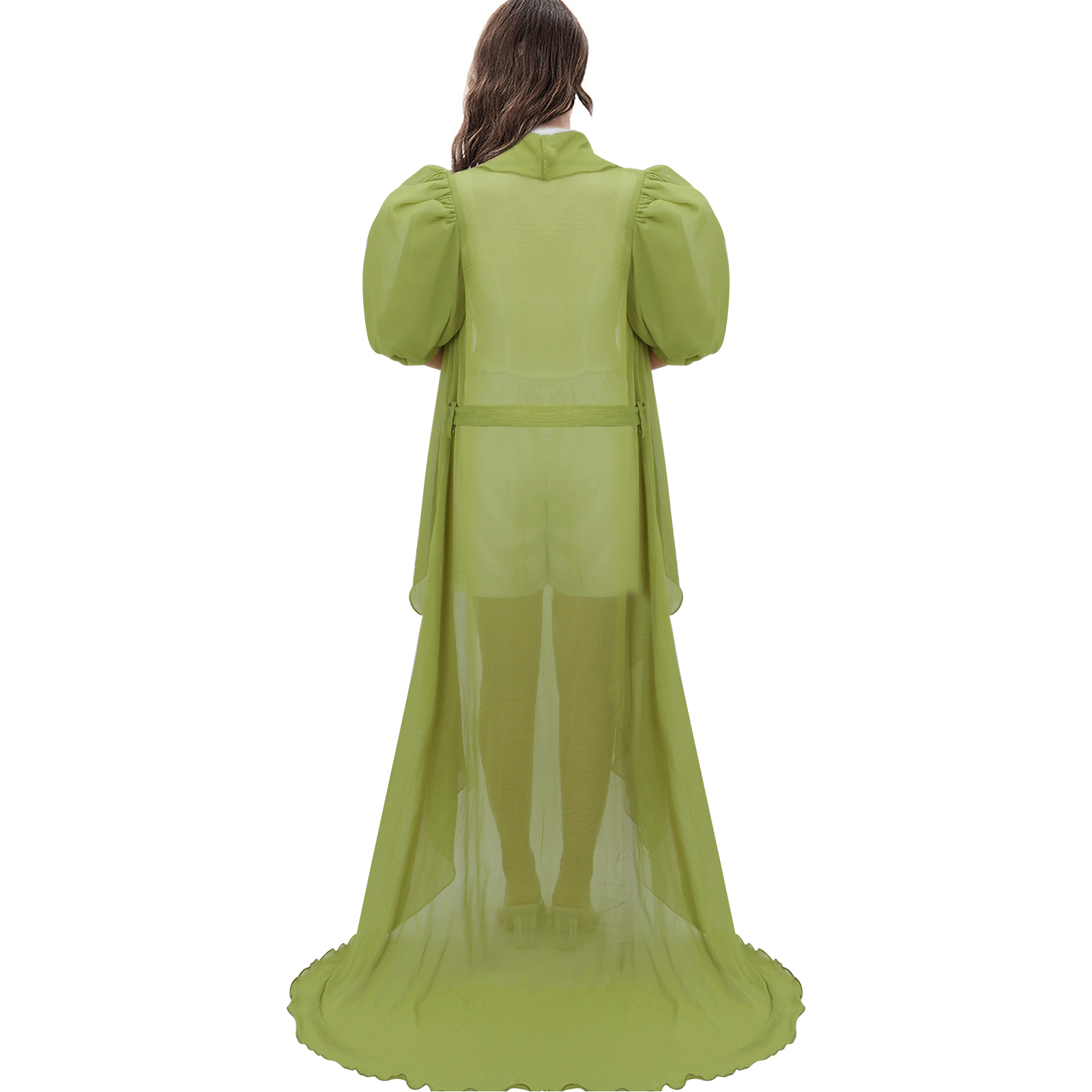 Bella Baxter Blue Puffed Sleeves Cosplay Costume