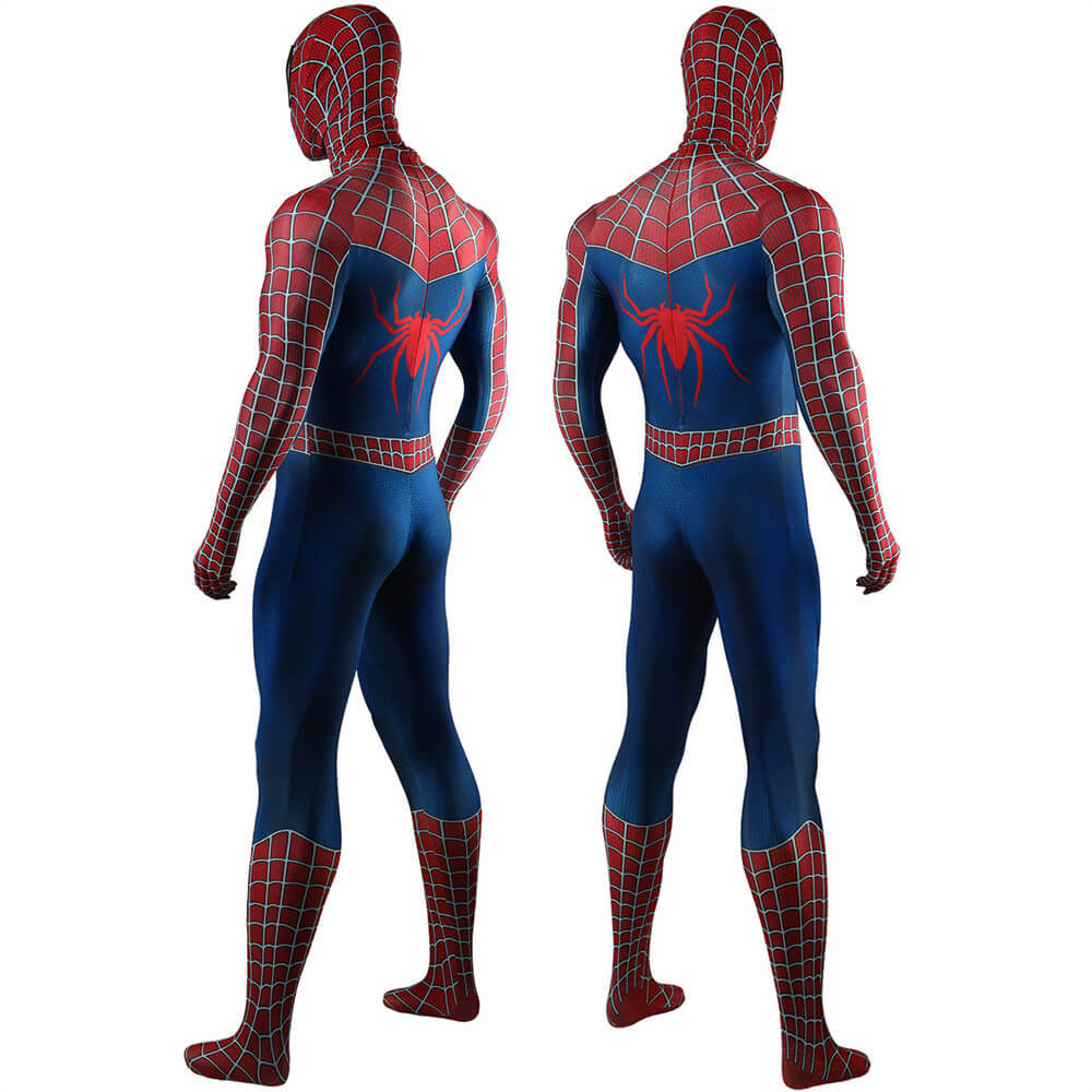 Spider-Man 2 Tobey Maguire Cosplay Costume Peter Parker Bodysuit Mask Adults Kids Takerlama