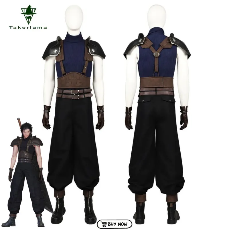 Final Fantasy VII Remake Zack Fair Cosplay Costume Boots Game Takerlama